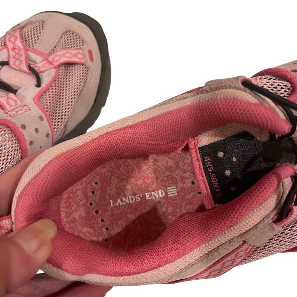Women's LANDS END Beach Combers Pretty In Pink Hiking Shoes - Picture 6 of 7